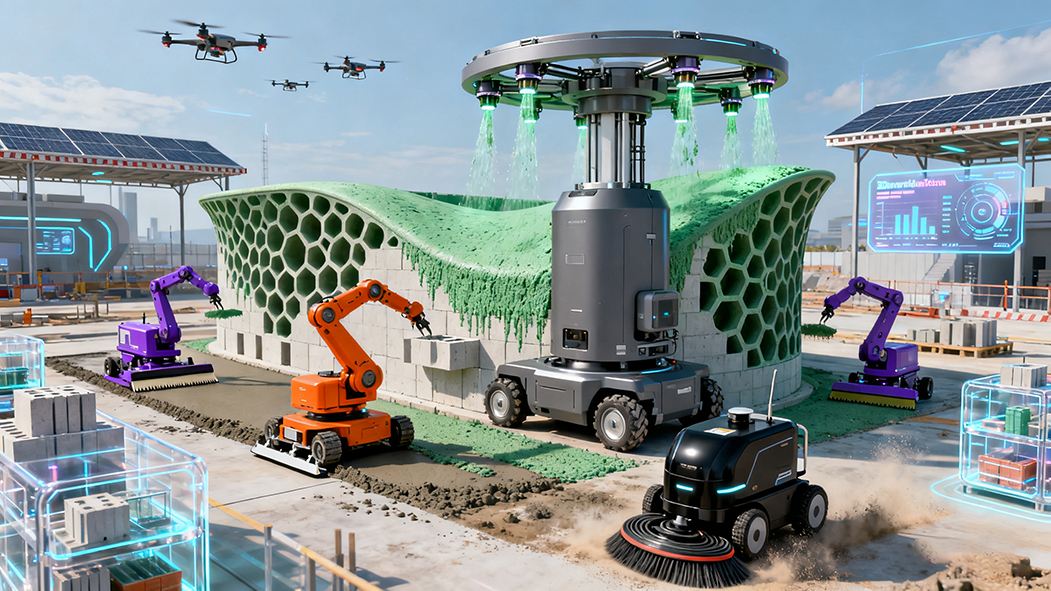 数字化在建筑领域的应用与发展，是我国建筑业发展的未来，也是建筑行业人机协同的建筑未来。
“数字建造”数字建造赛项作为创新型产业体系建设的重要技能展示平台,该赛项要求参赛选手在规定时间内，运用建筑信息模型（BIM）技术，完成计划与CDE、建筑建模与模型应用、结构建模与模型应用、三维可视化四个模块。这不仅考验选手对数字建造软件的熟练操作，更对其项目整体规划、问题解决能力以及创新思维提出了挑战。