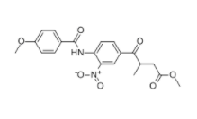 METHYL 4-(4-[(4-METHOXYBENZOYL)AMINO]-3-NITROPHENYL)-3-METHYL-4-OXOBUTANOATE