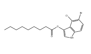 壬酸 5-溴-4-氯-1H-吲哚-3-酯