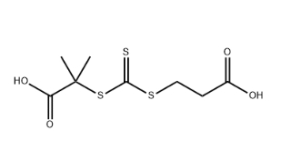 Propanoic acid, 2-[[[(2-carboxyethyl)thio]thioxomethyl]thio]-2-methyl-