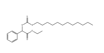 Benzeneacetic acid, α-[[(dodecylthio)thioxomethyl]thio]-, ethyl ester