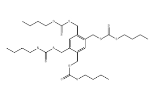 Carbonotrithioic acid, C,C',C'',C''''-[1,2,4,5-benzenetetrayltetrakis(methylene)] C,C',C'',C''''-tetrabutyl ester