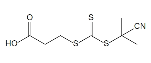 3-[[[(1-Cyano-1-methylethyl)thio]thioxomethyl]thio]propanoic acid