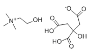 Choline dihydrogencitrate salt