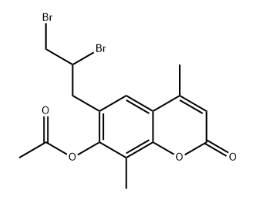 7-ACETOXY-6-(2,3-DIBROMOPROPYL)-4,8-DIMETHYLCOUMARIN