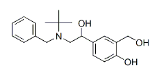 alpha-[(benzyl-tert-butylamino)methyl]-m-xylene-4,alpha,alpha'-triol