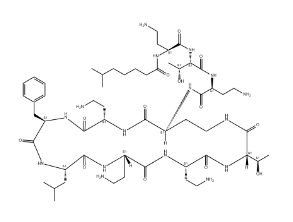 6-Methylheptanoyl-L-A2bu-L-Thr-L-A2bu-cyclo(L-A2bu*-L-A2bu-D-Phe-L-Leu-L-A2bu-L-A2bu-L-Thr-)