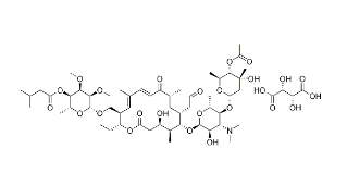 Tylosin 3-acetate 4B-(3-methylbutanoate) (2R,3R)-2,3-dihydroxybutanedioate