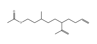 3-Methyl-6-isopropenyl-9-decen-1-ol acetate