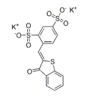 dipotassium 4-[(3-oxobenzo[b]thien-2(3H)-ylidene)methyl]benzene-1,3-disulphonate