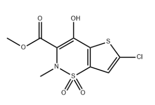 6-Chloro-4-hydroxy-2-methyl-2H-thieno[2,3-e]-1,2-thiazine-3-carboxylic acid methyl ester 1,1-dioxide