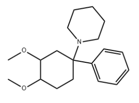 Piperidine, 1-(3,4-dimethoxy-1-phenylcyclohexyl)-