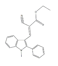 ethyl 2-cyano-3-(1-methyl-2-phenyl-1H-indol-3-yl)acrylate