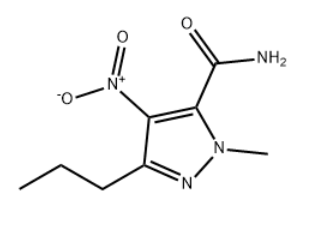 1-Methyl-4-nitro-3-propyl-(1H)-pyrazole-5-carboxamide