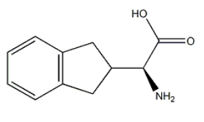 1H-Indene-2-acetic acid, a-amino-2,3-dihydro-, (S)-