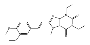 8-[(E)-2-(3,4-dimethoxyphenyl)ethenyl]-1,3-diethyl-7-methyl-purine-2,6 -dione