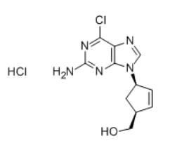 (1S–4R)-4-(2-amino-6-chloro-9H-purin-9-yl)-2-cyclopentene-1-methanol hydrochloride