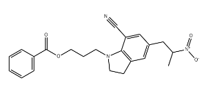 1-[3-(Benzoyloxy)propyl]-2,3-dihydro-5-(2-nitropropyl)-1H-indole-7-carbonitrile