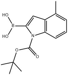 1H-Indole-1-carboxylic acid, 2-borono-4-methyl-, 1-(1,1-dimethylethyl) ester