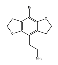 Benzo[1,2-b:4,5-b']difuran-4-ethanamine, 8-bromo-2,3,6,7-tetrahydro-