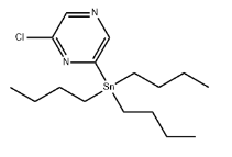 Pyrazine, 2-chloro-6-(tributylstannyl)-