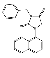 4-Benzyl-2-(naphthalen-1-yl)-[1,2,4]thiadiazolidine-3,5-dione