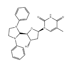 5'-DEOXY-5'-(1,3-DIPHENYL-2-IMIDAZOLIDINYL)THYMIDINE