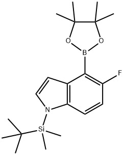 1H-Indole, 1-[(1,1-diMethylethyl)diMethylsilyl]-5-fluoro-4-(4,4,5,5-tetraMethyl-1,3,2-dioxaborolan-2-yl)-