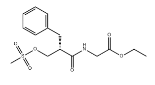 N-[(2S)-2-[[(Methylsulfonyl)oxy]methyl]-1-oxo-3-phenylpropyl]-glycine ethyl ester