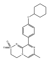 Pyrazino[2,1-c][1,2,4]thiadiazine, 9-[4-(cyclohexyloxy)phenyl]-3,4-dihydro-7-methyl-, 2,2-dioxide