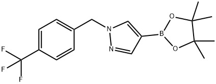 4-(4,4,5,5-Tetramethyl-[1,3,2]dioxaborolan-2-yl)-1-(4-trifluoromethylbenzyl)-1H-pyrazole