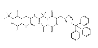 Boc-His(Trt)-Aib-Glu(OBtu)-Gly-OH