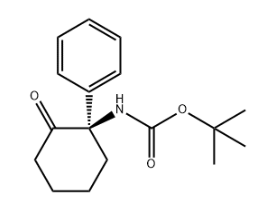 Carbamic acid, N-[(1R)-2-oxo-1-phenylcyclohexyl]-, 1,1-dimethylethyl ester