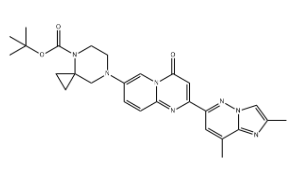 4,7-Diazaspiro[2.5]octane-4-carboxylic acid, 7-[2-(2,8-dimethylimidazo[1,2-b]pyridazin-6-yl)-4-oxo-4H-pyrido[1,2-a]pyrimidin-7-yl]-, 1,1-dimethylethyl ester