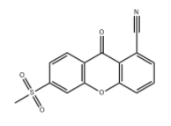 9H-Xanthene-1-carbonitrile, 6-(methylsulfonyl)-9-oxo-