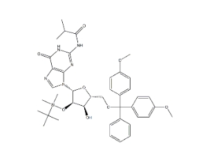 5′-ODMT-2’-OTBDMS-N-iBu guanosine