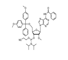 5′-ODMT-2’-OMe N-Bz adenosine amidite