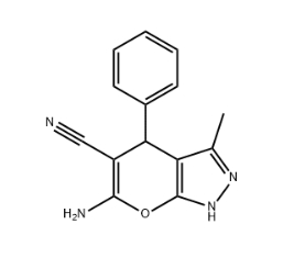 6-AMINO-3-METHYL-4-PHENYL-4H-PYRANO[3,2-D]PYRAZOLE-5-CARBONITRILE