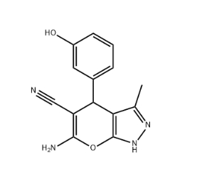 6-AMINO-4-(3-HYDROXYPHENYL)-3-METHYL-4H-PYRANO[3,2-D]PYRAZOLE-5-CARBONITRILE