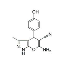 6-AMINO-4-(4-HYDROXY-PHENYL)-3-METHYL-1,4-DIHYDRO-PYRANO[2,3-C]PYRAZOLE-5-CARBONITRILE