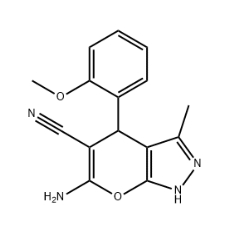 6-AMINO-4-(2-METHOXYPHENYL)-3-METHYL-4H-PYRANO[3,2-D]PYRAZOLE-5-CARBONITRILE