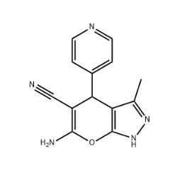 6-AMINO-3-METHYL-4-(4-PYRIDINYL)-1,4-DIHYDROPYRANO[2,3-C]PYRAZOLE-5-CARBONITRILE