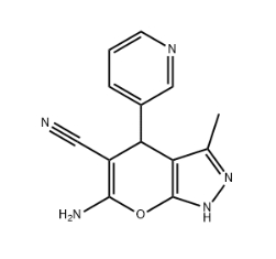 6-AMINO-3-METHYL-4-(3-PYRIDINYL)-1,4-DIHYDROPYRANO[2,3-C]PYRAZOLE-5-CARBONITRILE