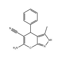 6-AMINO-3-METHYL-4-PHENYL-2,4-DIHYDRO-PYRANO[2,3-C]PYRAZOLE-5-CARBONITRILE