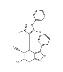 6-amino-4-(5-chloro-3-methyl-1-phenyl-1H-pyrazol-4-yl)-3-phenyl-1,4-dihydropyrano[2,3-c]pyrazole-5-carbonitrile