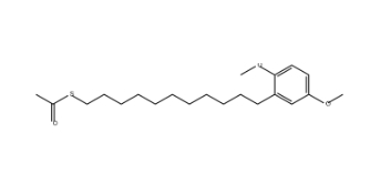 Ethanethioic acid, S-[11-(2,5-dimethoxyphenyl)undecyl] ester