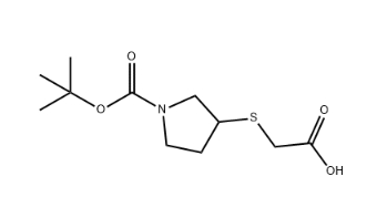 3-CarboxyMethylsulfanyl-pyrrolidine-1-carboxylic acid tert-butyl ester