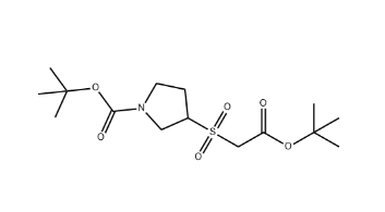 TERT-BUTYL 3-((2-(TERT-BUTOXY)-2-OXOETHYL)SULFONYL)PYRROLIDINE-1-CARBOXYLATE