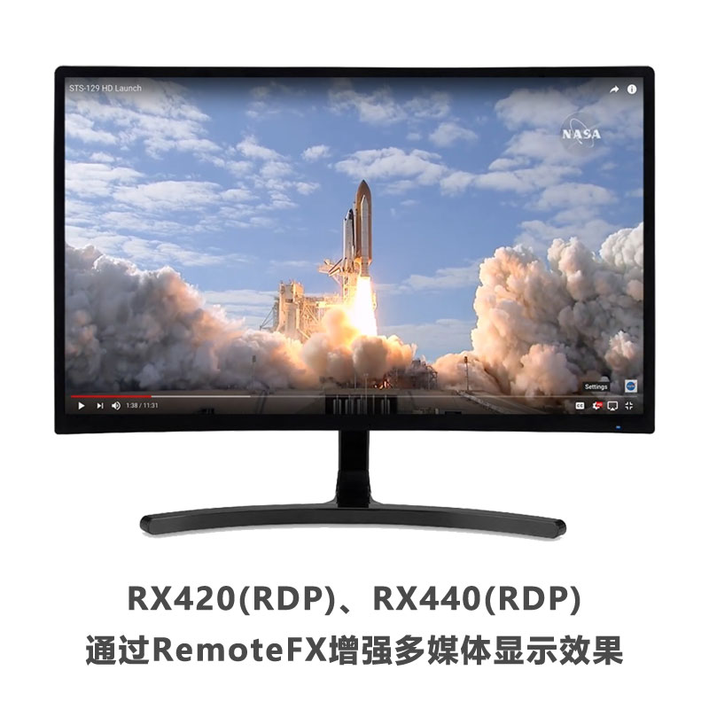 RX440(RDP)企业级云桌面瘦客户机，树莓派4平台，支持Microsoft AVD/RDP/365、vSpace Pro平台和本地Chromium浏览器，VPN/VNC功能，支持RemoteFX功能，通过PMC实现设备集中管理