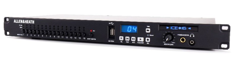 ALLEN&HEATH艾伦赫赛 ICE-16多轨音频录音接口一体机  A&H ICE-16D多轨录音机 音频接口一体机